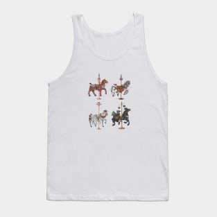 Four Carousel Horses of the Apocalypse Vertical Tank Top